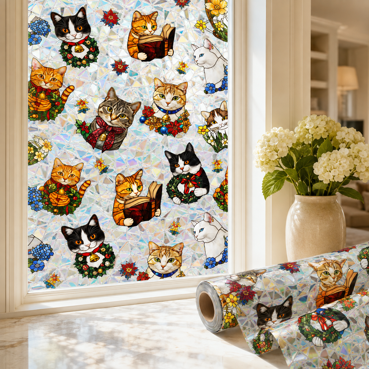 🔥 Limited Time 49% OFF - ✨ Crystal Stained Glass Window Film – Transform Your Windows Into Stunning Art