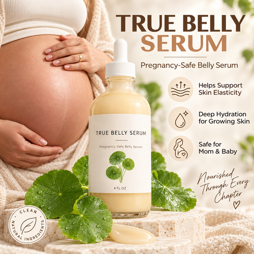 True Belly Serum – Pregnancy Belly Care for Hydration & Skin Elasticity, 4 FL OZ
