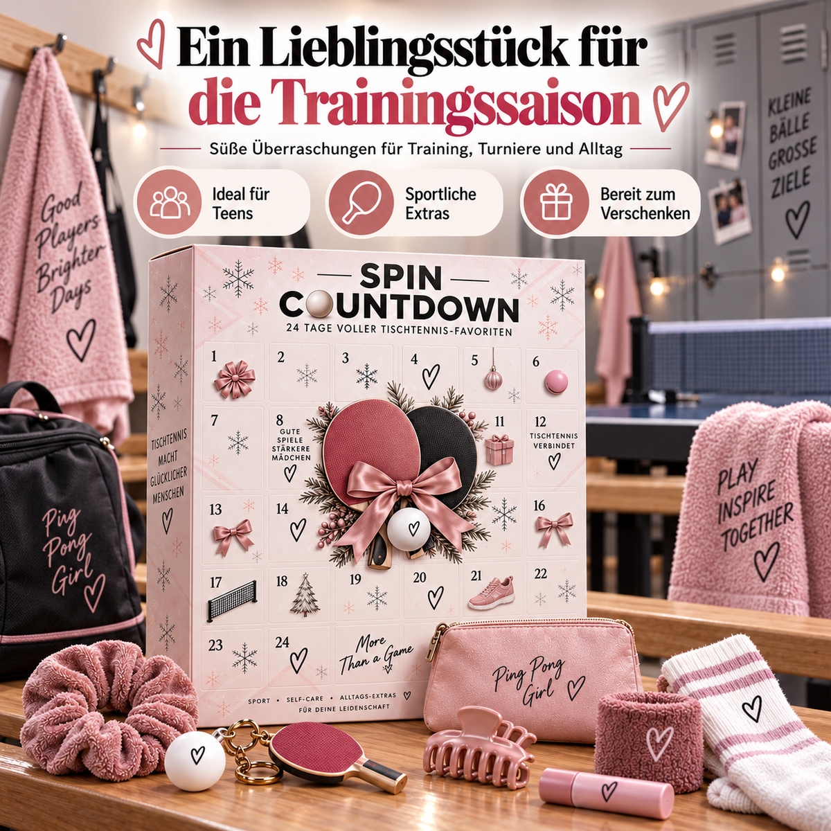 Tischtennis Geschenk für Training Team und Alltag