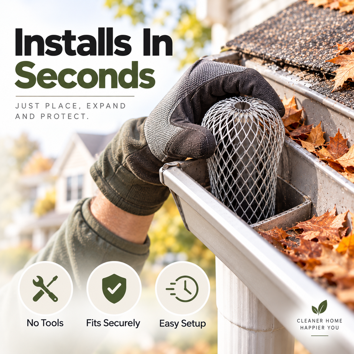 Easy gutter guard installation