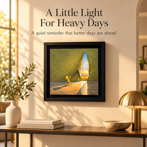 ✨ A Brighter Tomorrow – Hope & New Beginnings Framed Wall Art