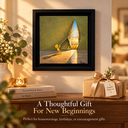 ✨ A Brighter Tomorrow – Hope & New Beginnings Framed Wall Art