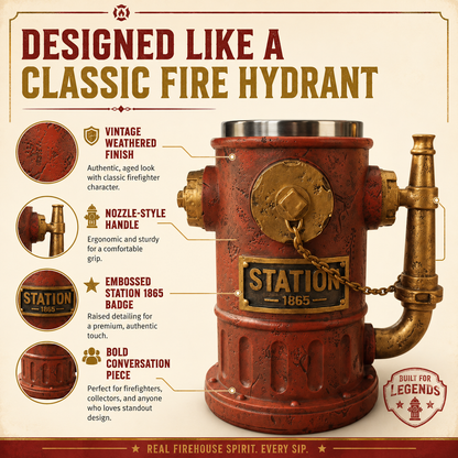 🔥 Limited Time 49% OFF - 🚒 Firefighter Hydrant Mug – A Tribute To Courage, Sacrifice & America’s Heroes