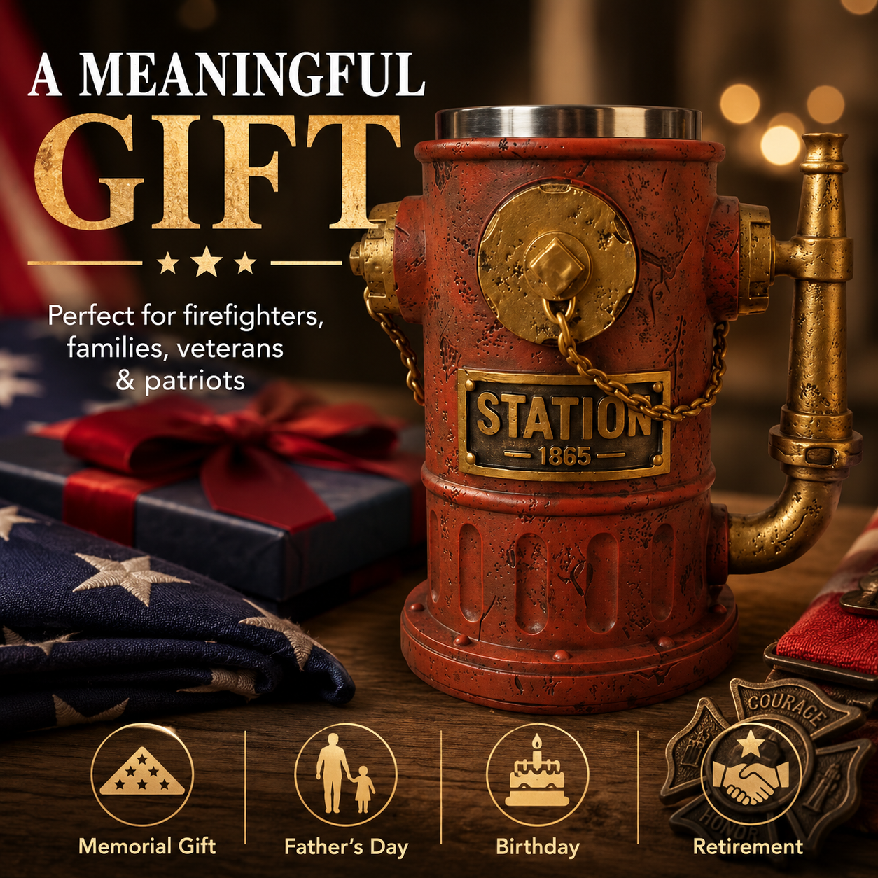 🔥 Limited Time 49% OFF - 🚒 Firefighter Hydrant Mug – A Tribute To Courage, Sacrifice & America’s Heroes