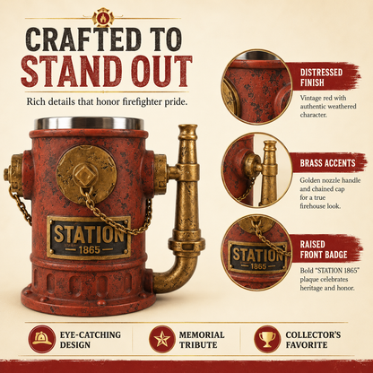 🔥 Limited Time 49% OFF - 🚒 Firefighter Hydrant Mug – A Tribute To Courage, Sacrifice & America’s Heroes
