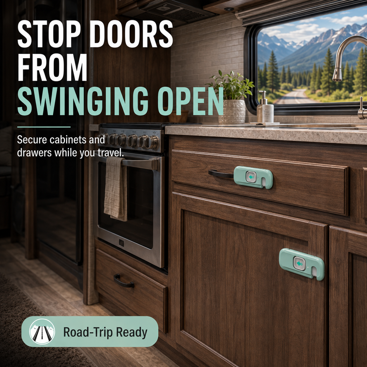 🚐 RV Safety Latch Lock – A Smart Upgrade For Safer Travels, Peace Of Mind & Every Adventure