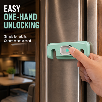 🚐 RV Safety Latch Lock – A Smart Upgrade For Safer Travels, Peace Of Mind & Every Adventure