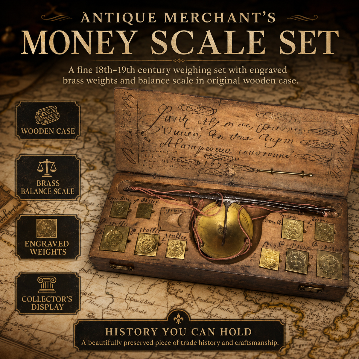 Antique Merchant’s Money Scale™ – A Piece of History You Can Hold