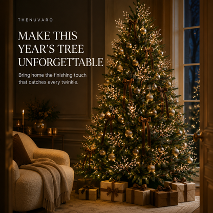 ✨Beaded Christmas Tree Branch Picks – Instant Sparkle & Fuller Holiday Décor