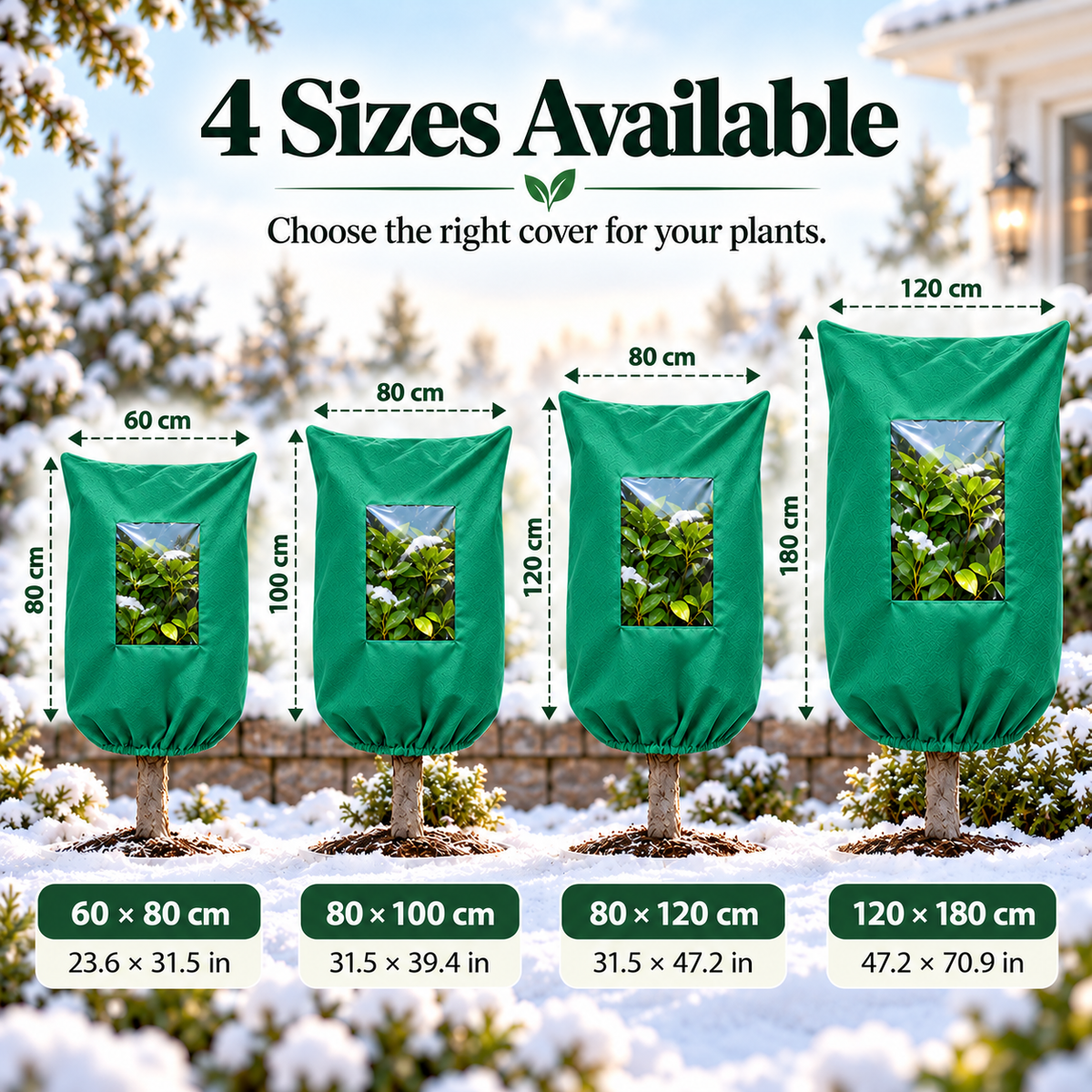 🔥Plant Covers Freeze Protection - Winter Frost Tree Plant Shrub Cloth