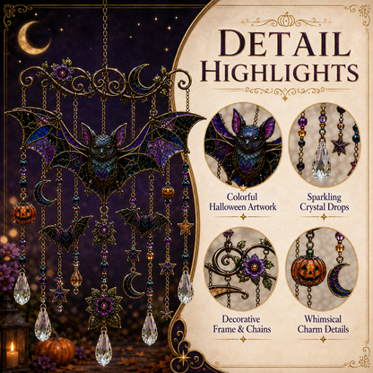 🔥Last Day 49% OFF - Halloween Suncatcher Wind Chime