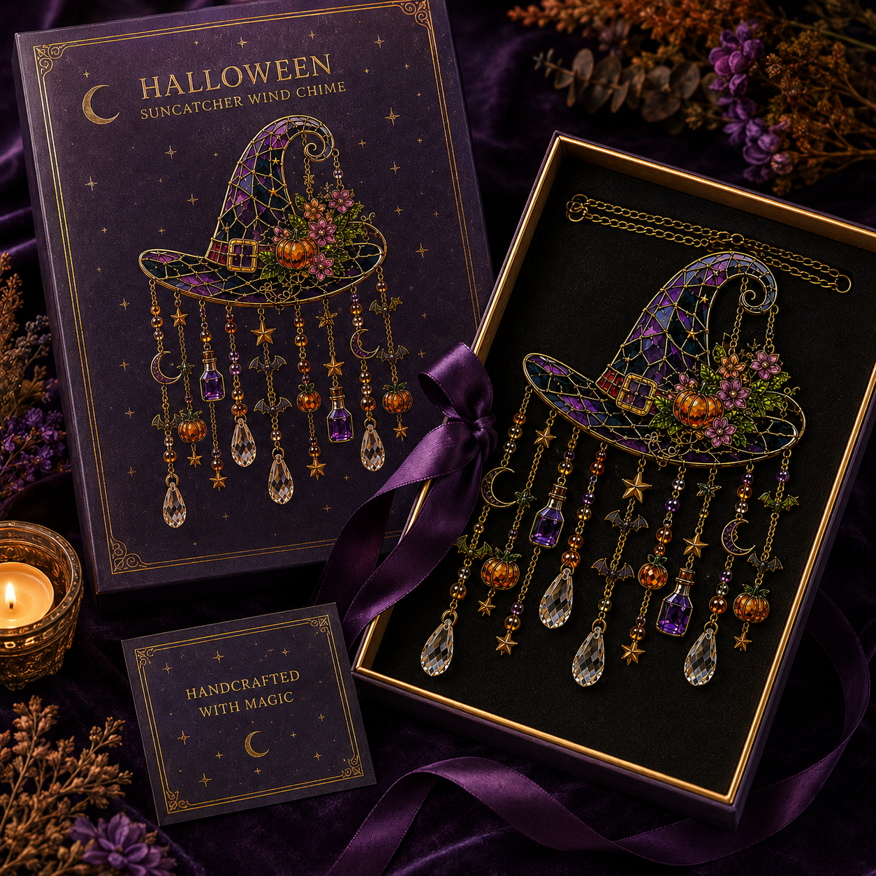 🔥Last Day 49% OFF - Halloween Suncatcher Wind Chime