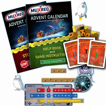 🎄⏱️Christmas Escape Room Advent Calendar – 24 Days of Space-Themed Riddles, Puzzles & Holiday Surprises(📦Buy 2 Free Shipping)