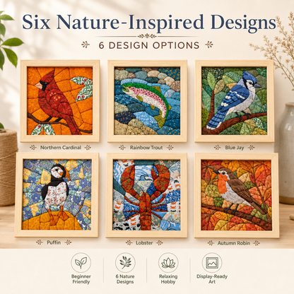 🔥Last Day 49% OFF - 🧵 Kinusaiga Fabric Art Kit | No-Sew DIY Textile Craft Set
