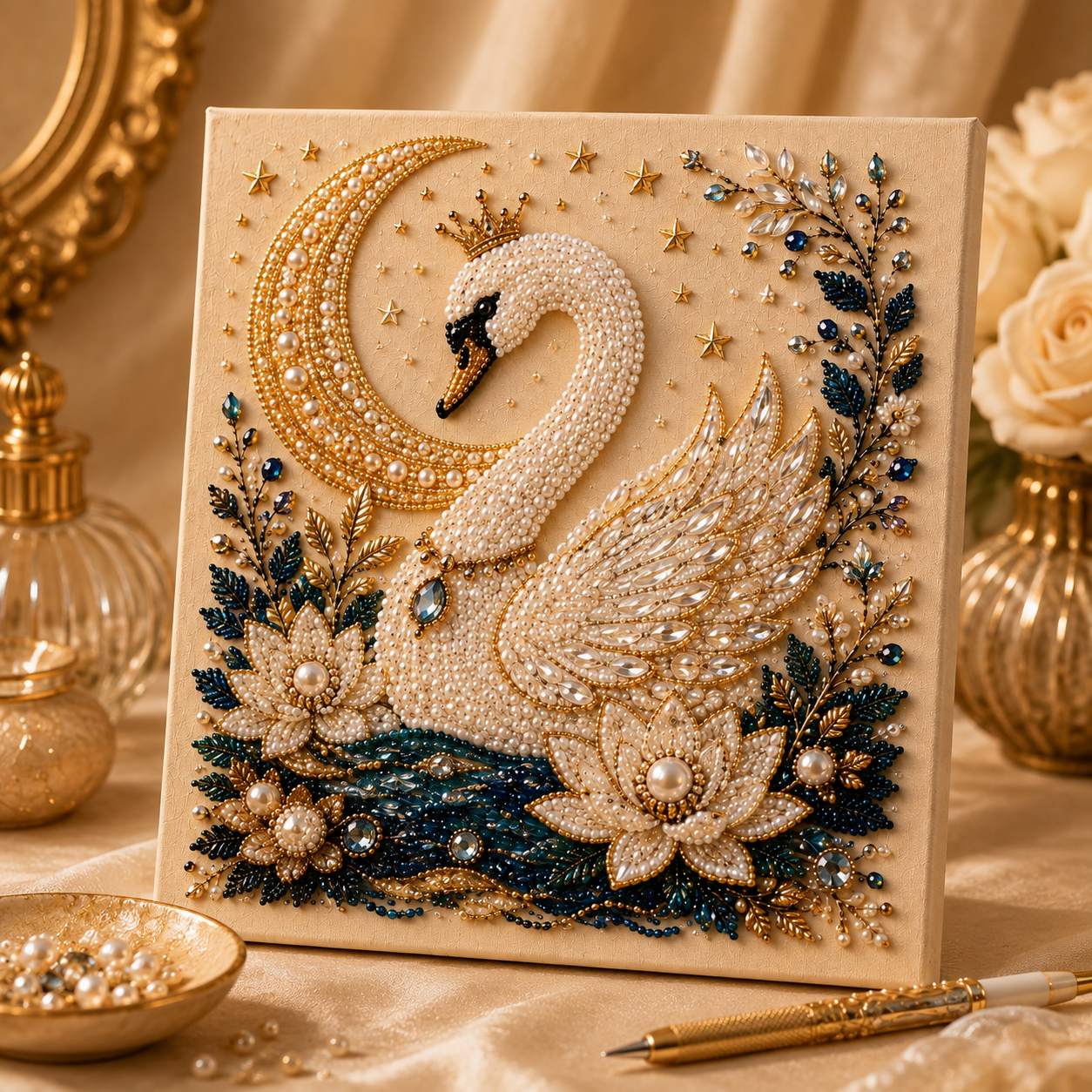 🔥 Last Day 49% OFF – ✨ Gilded Garden Pearl Art DIY Kit – Turn Tiny Pearls into Luxurious Garden Magic