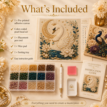 🔥 Last Day 49% OFF – ✨ Gilded Garden Pearl Art DIY Kit – Turn Tiny Pearls into Luxurious Garden Magic
