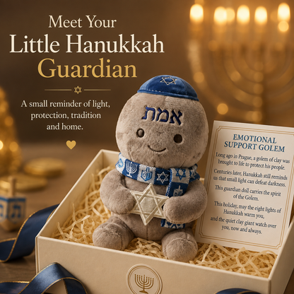 Emotional Support Golem Plush | Hanukkah Guardian Doll 🕎