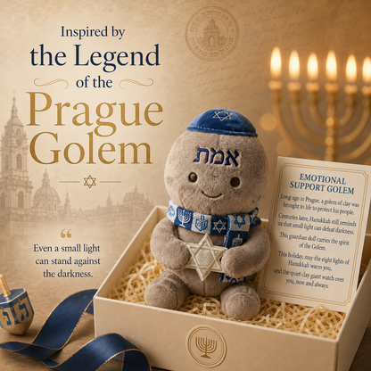 Emotional Support Golem Plush | Hanukkah Guardian Doll 🕎