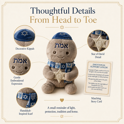 Emotional Support Golem Plush | Hanukkah Guardian Doll 🕎