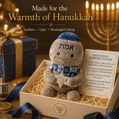 Emotional Support Golem Plush | Hanukkah Guardian Doll 🕎