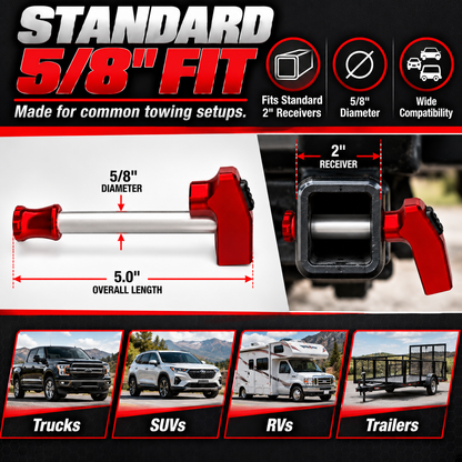 🔥 Titanium Locking Hitch Pin – Secure Your Trailer, Tow Gear & Adventures With Confidence