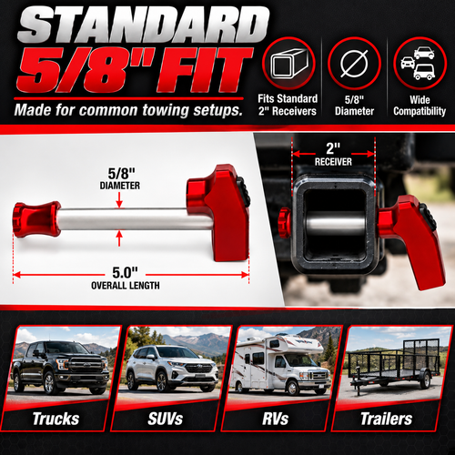 🔥 Titanium Locking Hitch Pin – Secure Your Trailer, Tow Gear & Adventures With Confidence