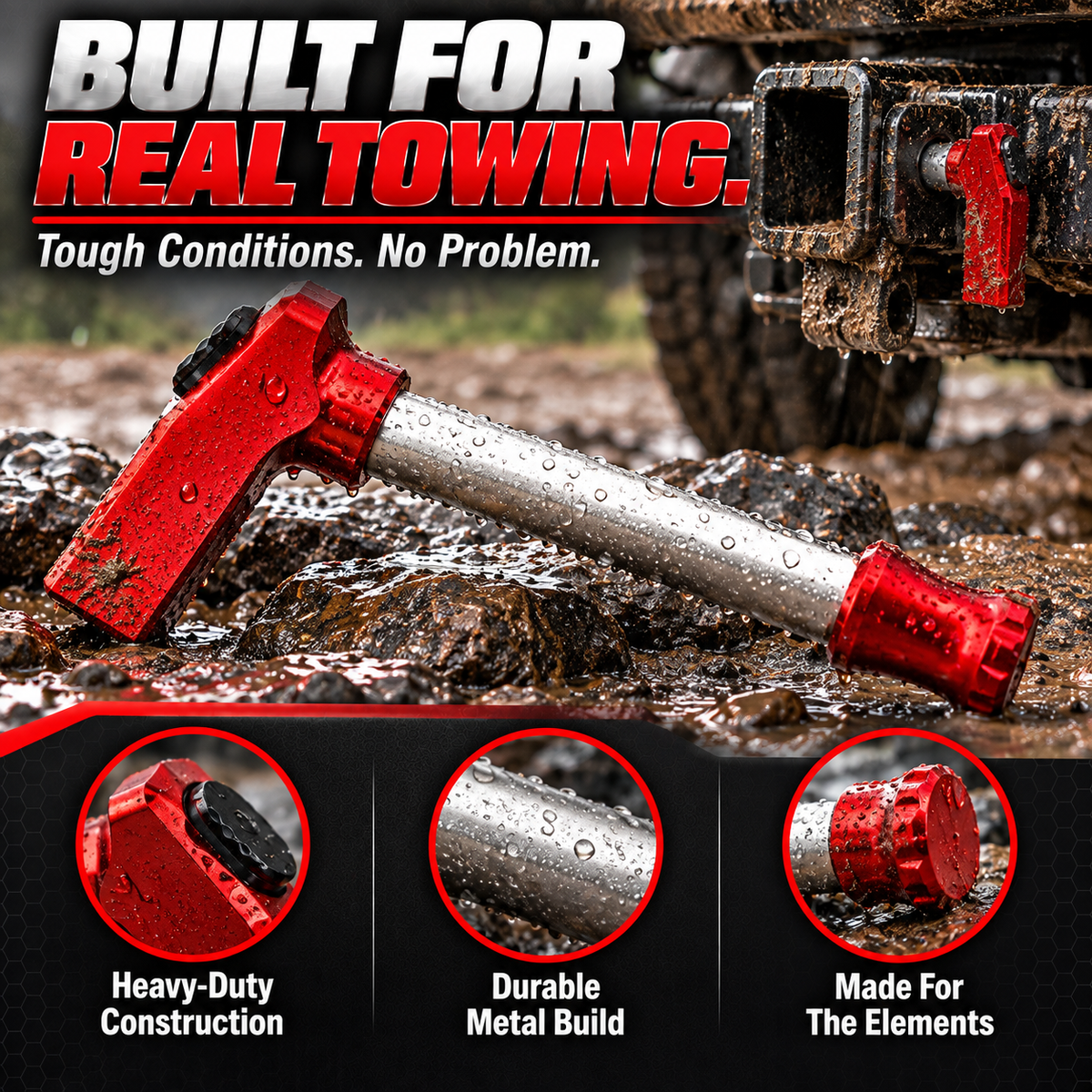 🔥 Titanium Locking Hitch Pin – Secure Your Trailer, Tow Gear & Adventures With Confidence