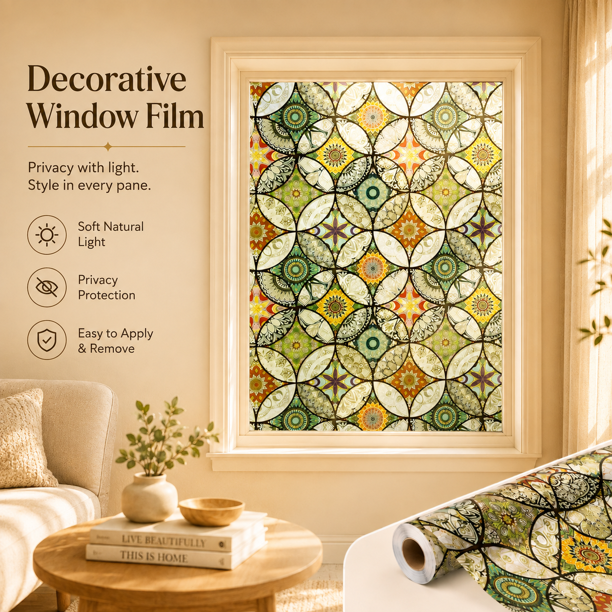 🔥 Limited Time 49% OFF - 🌈 Decorative Window Film | Turn Any Window Into Stunning Stained Glass Art