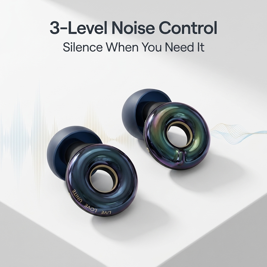 🔥 Hot Sale 49% OFF!!⚡ - 3-Mode Adjustable Noise Reduction Earplugs