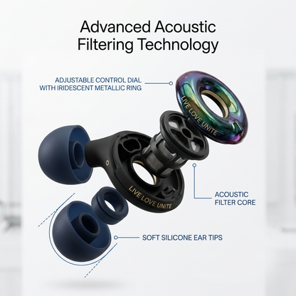 🔥 Hot Sale 49% OFF!!⚡ - 3-Mode Adjustable Noise Reduction Earplugs