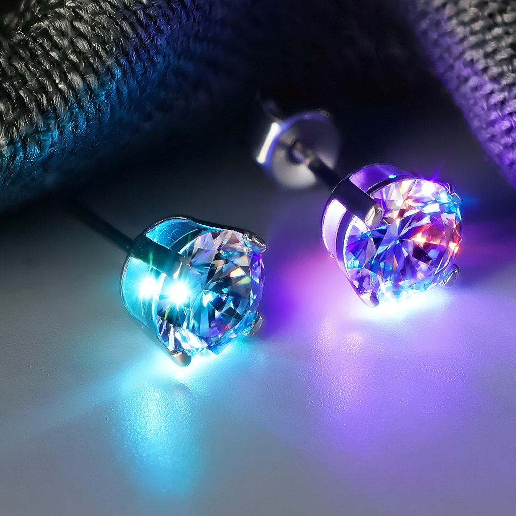 🔥Halloween Limited Edition✨ LED Crystal Crown Earrings | Glow-In-The-Dark Light Up Jewelry For Women | Elegant Halloween Party Accessories & Unique Gift