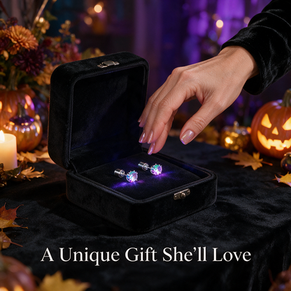 🔥Halloween Limited Edition✨ LED Crystal Crown Earrings | Glow-In-The-Dark Light Up Jewelry For Women | Elegant Halloween Party Accessories & Unique Gift