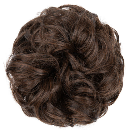 Voluminous Curly Messy Bun Scrunchie for Women