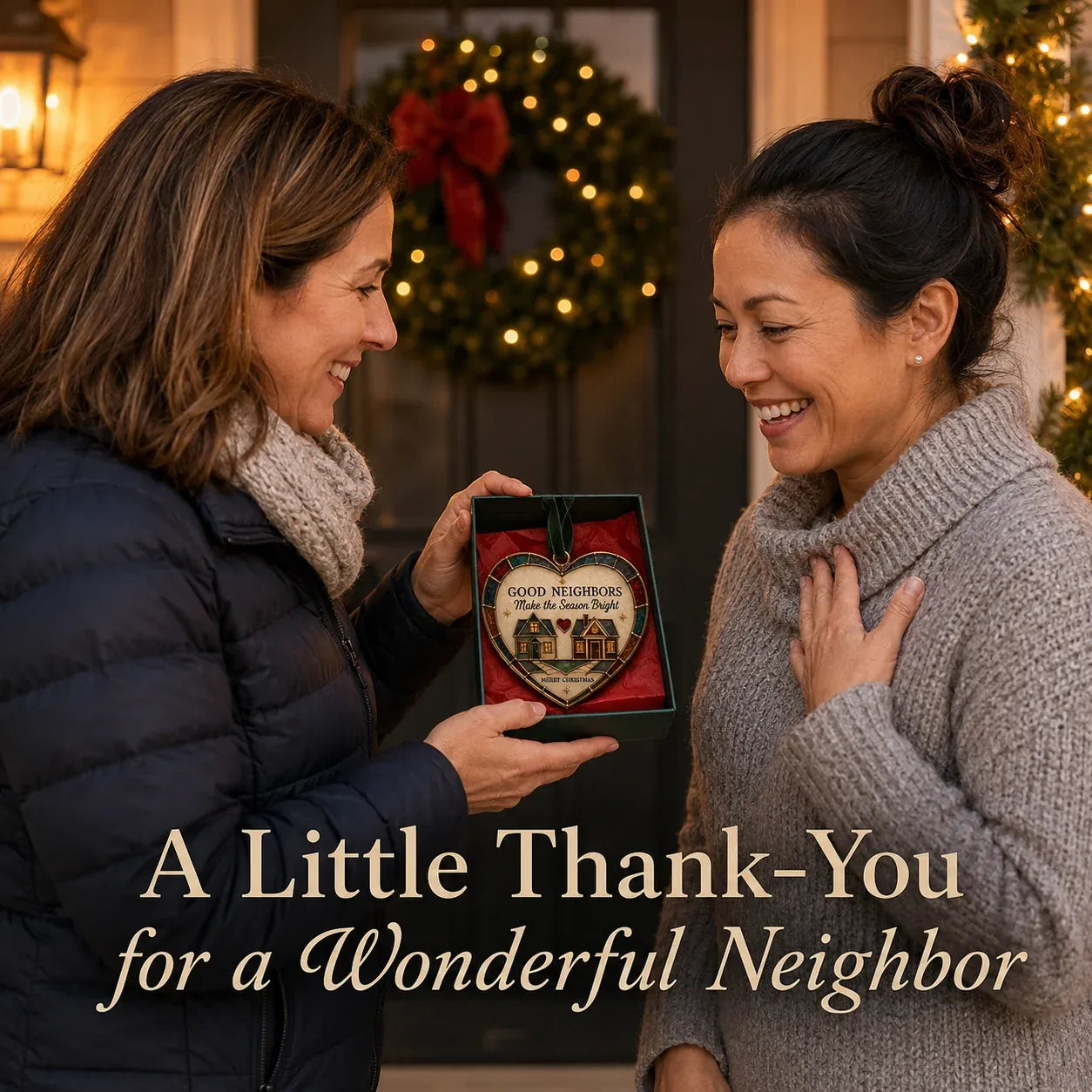 ⏳ Last Day 49% OFF – ❤️ Christmas Heart Ornament Collection | 7 Stained-Glass-Inspired Designs with Meaningful Messages for Mom, Grandma, Sister, Teachers, Coworkers, Neighbors & Friends 🎄