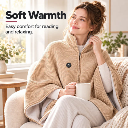✨Last Day 50% OFF🔥Wearable Heated Blanket Shawl | Portable USB-Powered Warmth for Home, Work & Outdoors