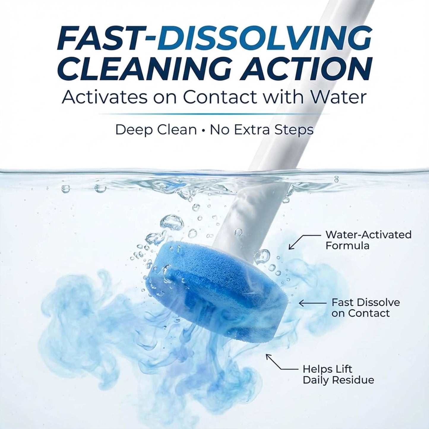 Disposable Toilet Brush Kit with Refills – Wall-Mount Toilet Cleaning System