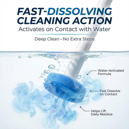 Disposable Toilet Brush Kit with Refills – Wall-Mount Toilet Cleaning System