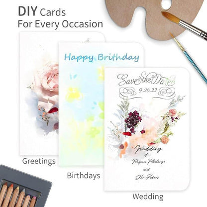 🔥LAST DAY 50% OFF - 🌈Blank Watercolor Cards and Envelopes | Create Christmas Cards That Feel Truly Personal 🎄❤️