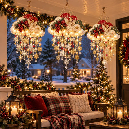 🔥Buy 2 Get 20% OFF🔥✨ Angelic Christmas Snowfall Cloud – Lighted Hanging Holiday Decor☁️✨