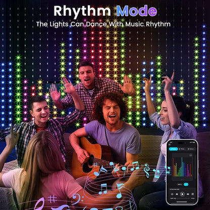 ✨ Turn Your Balcony Into A Giant LED Light Show! 🎄 Smart Animated Mesh Screen 🎆📱