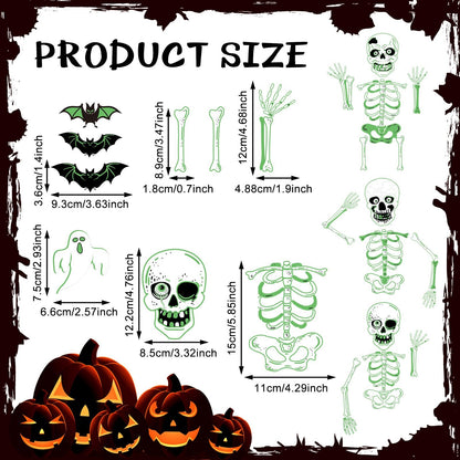 🎃 Luminous Halloween Magnetic Decor Set for Cars & Garage Doors 👻✨