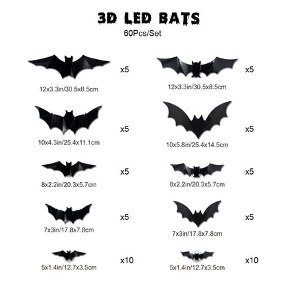 🔥Last Day SAVE 48% OFF🦇3D Bat Design LED Decoration🕷️