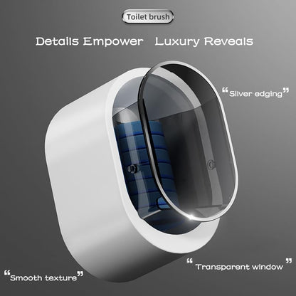 Disposable Toilet Brush Kit with Refills – Wall-Mount Toilet Cleaning System