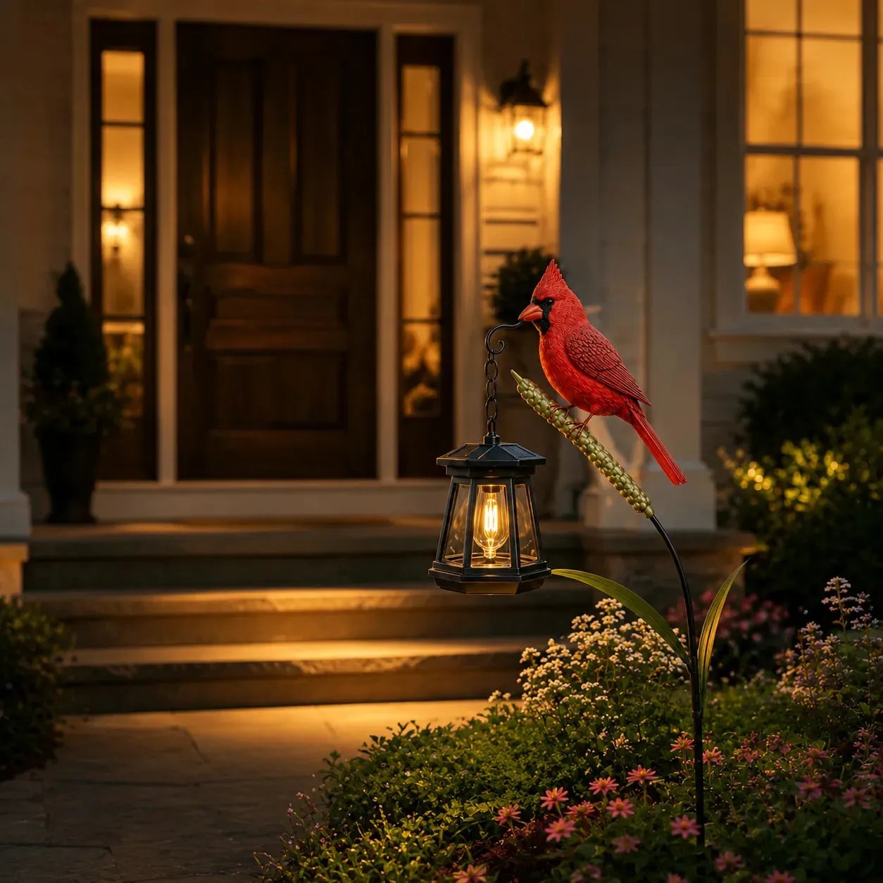 🐦 3D Cardinal Solar Light—A Beautiful Garden Light That Feels Full of Life