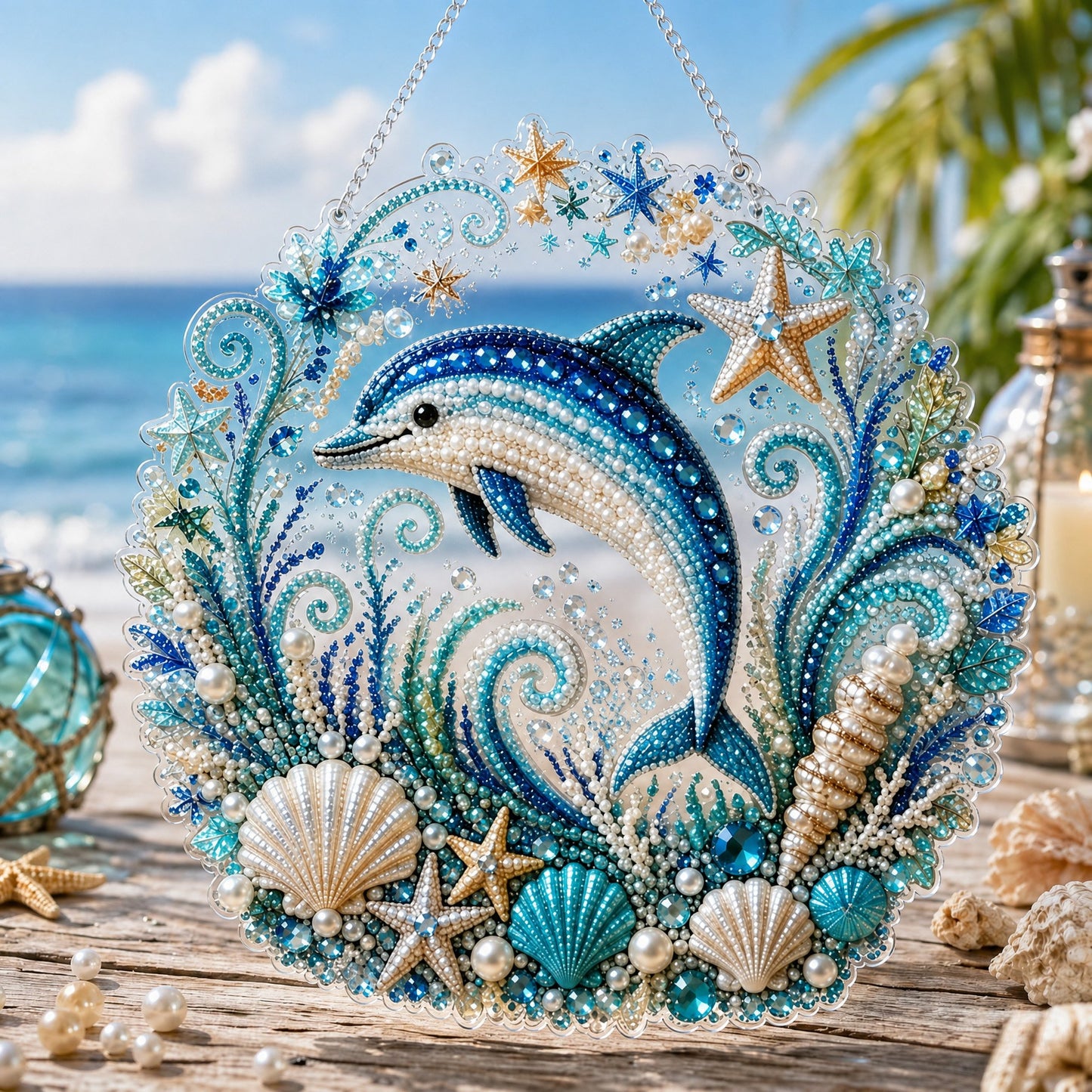 🔥BUY 3 GET 1 FREE  - 🌊✨Ocean Pearl Art DIY Hanging Ornament Kit