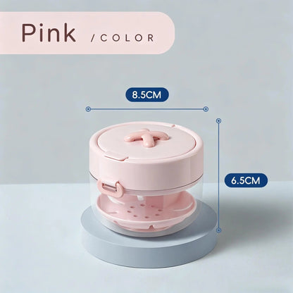 🦷Retainer Cleaner Soak Box with Drain Tray Mirror Brush Travel Storage Case