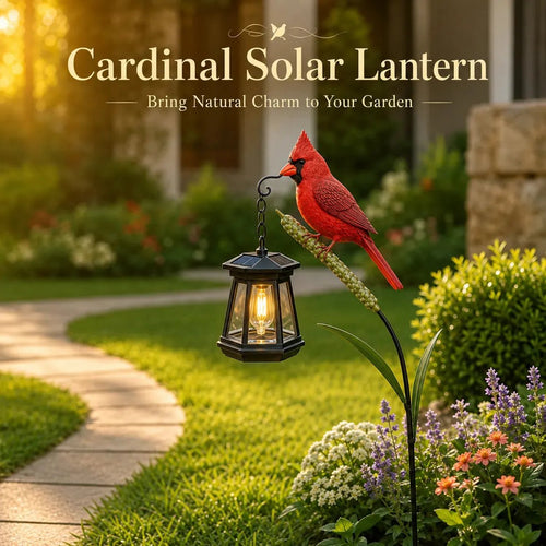🐦 3D Cardinal Solar Light—A Beautiful Garden Light That Feels Full of Life