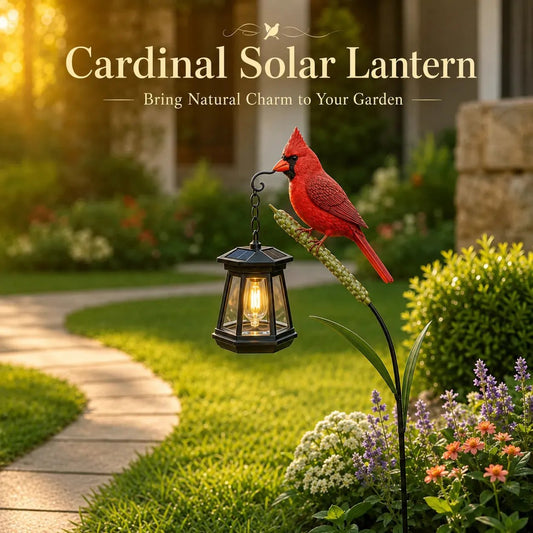 🐦 3D Cardinal Solar Light—A Beautiful Garden Light That Feels Full of Life