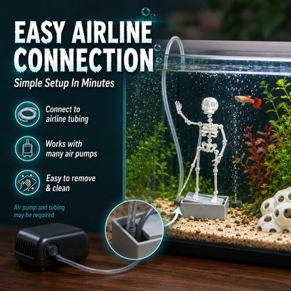 💀Air-Driven Dancing Skeleton Aquarium Ornament