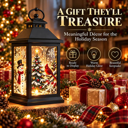 🎄✨ Interchangeable Crystal Lantern™ – Light-Up Holiday Décor